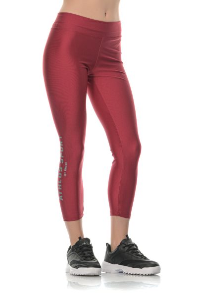 Κολάν Γυαλιστερό Insta Athlos Γυναικεία-Μπορντό - Image 3