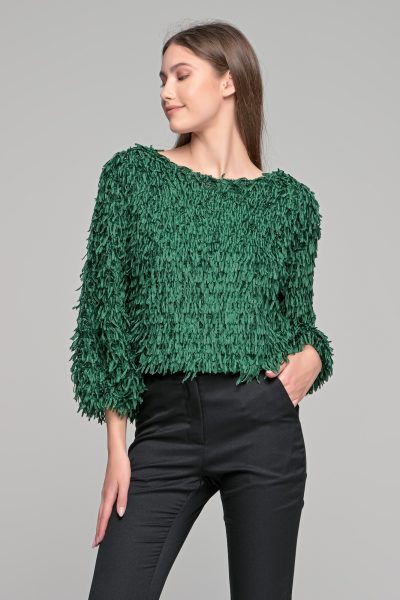 Κυπαρισσί Loose Μπλούζα Μακρυμάνικη - Image 2