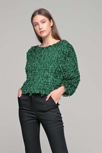 Κυπαρισσί Loose Μπλούζα Μακρυμάνικη