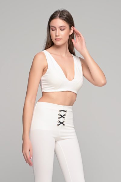 Λευκό Crop Top - Image 2