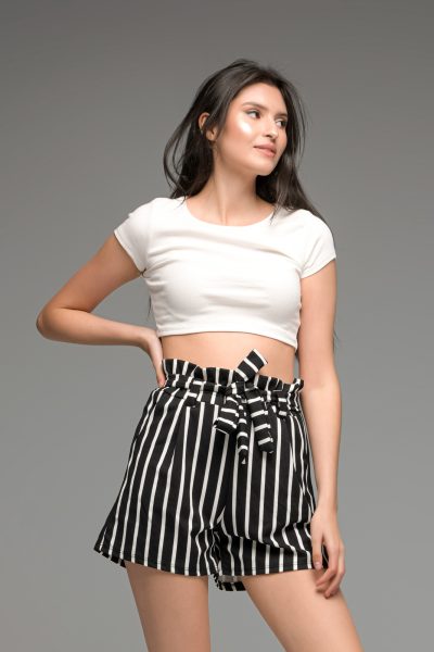 Λευκό Ελαστικό Crop Top