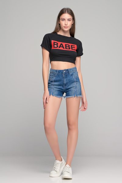 Μάυρο Κοντομάνικο T-Shirt Με Λογότυπο - Image 3