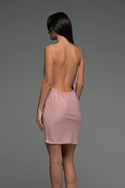 Μίνι Εξώπλατο Φόρεμα Κρουαζέ - Image 4