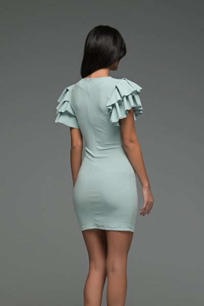 Μίνι Φόρεμα Με Φραμπαλά - Image 5