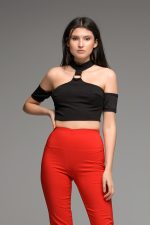 Μαύρο Crop Top Με Κρίκο