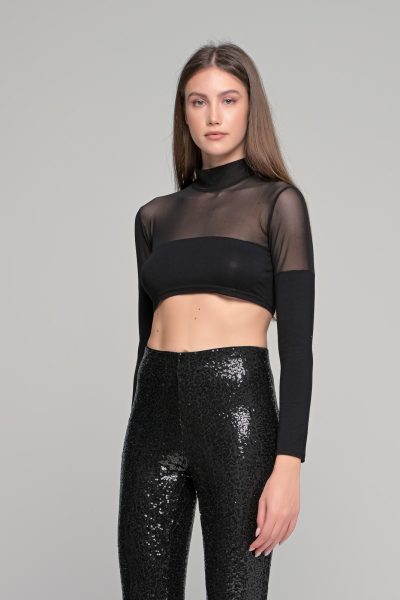 Μαύρο Με Διαφάνειες Μπουστάκι - Image 2