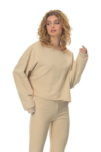Μπλούζα Bf One Size Athlos  -Μπεζ - Image 2