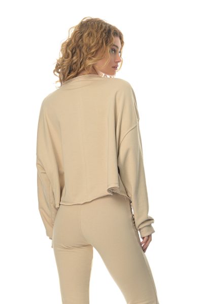 Μπλούζα Bf One Size Athlos  -Μπεζ - Image 3