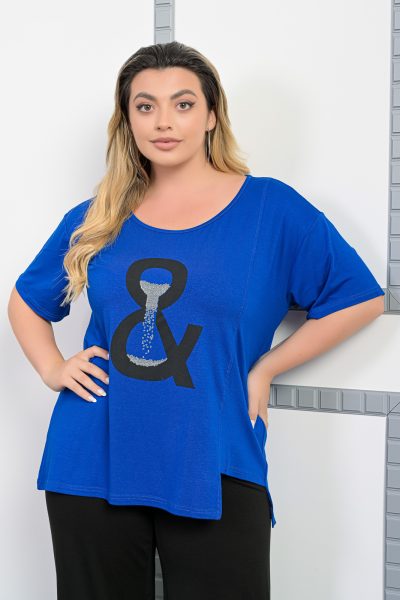 Μπλούζα Με Σχέδιο Μπροστά Ρουά – Plus Size - Image 7