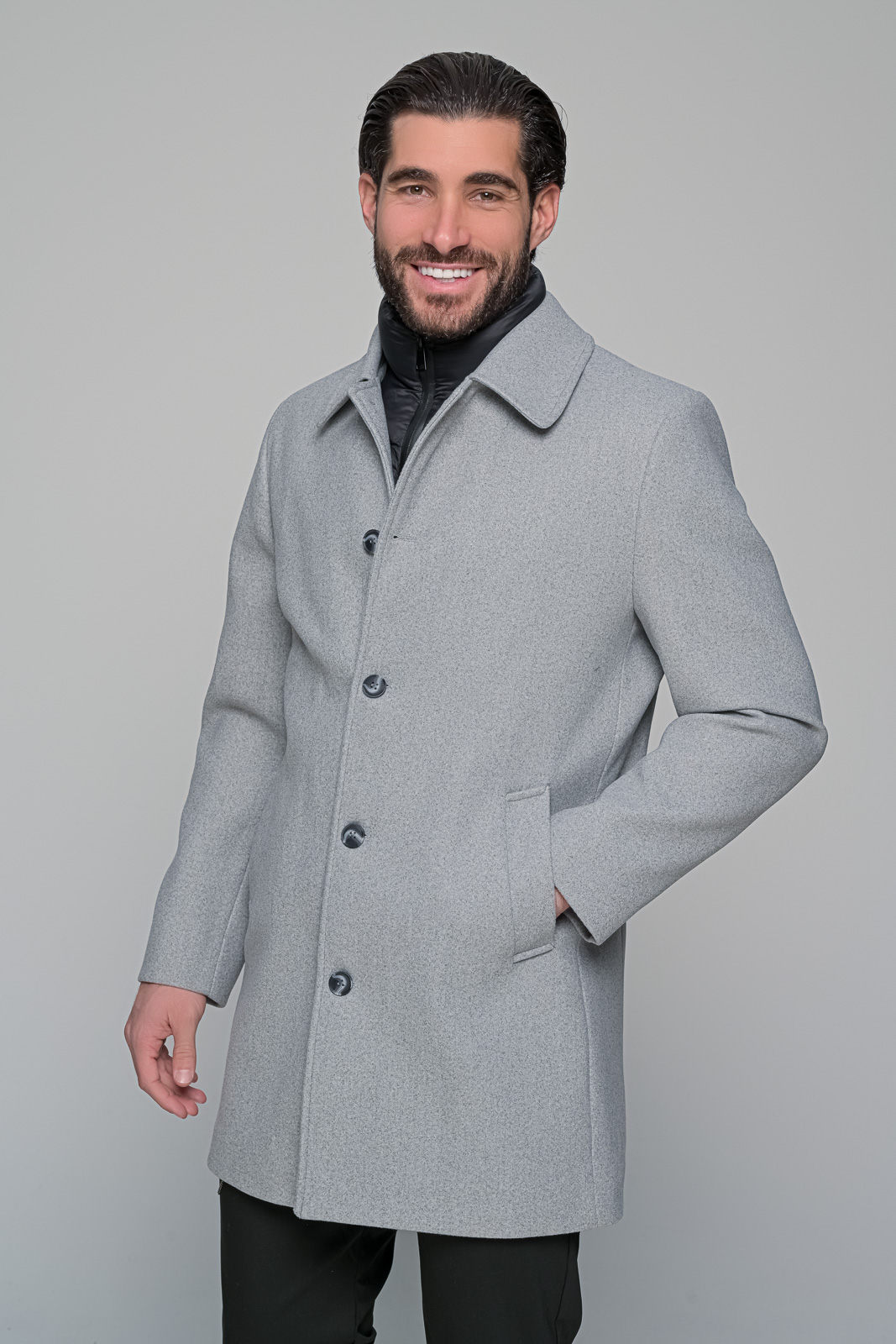 ΠΑΛΤΟ GRANDE - ΓΚΡΙ - Ανδρικά