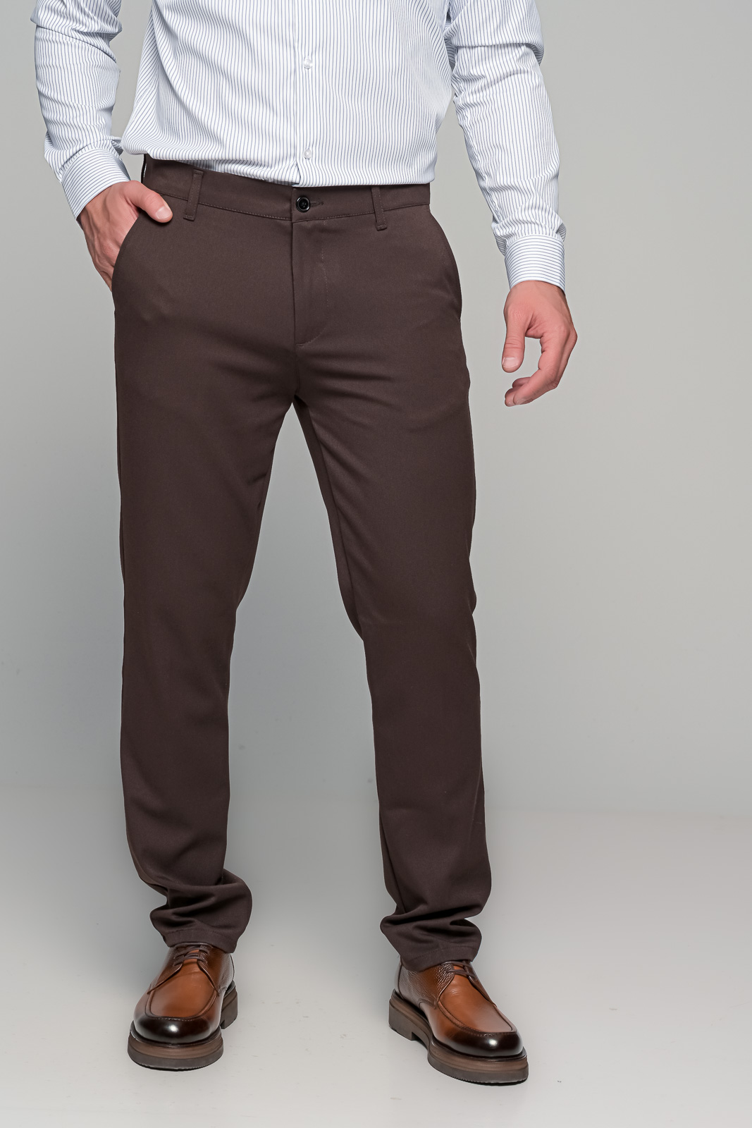 ΠΑΝΤΕΛΟΝΙ WOOL BLEND BEN TAILOR - ΚΑΦΕ - Ανδρικά