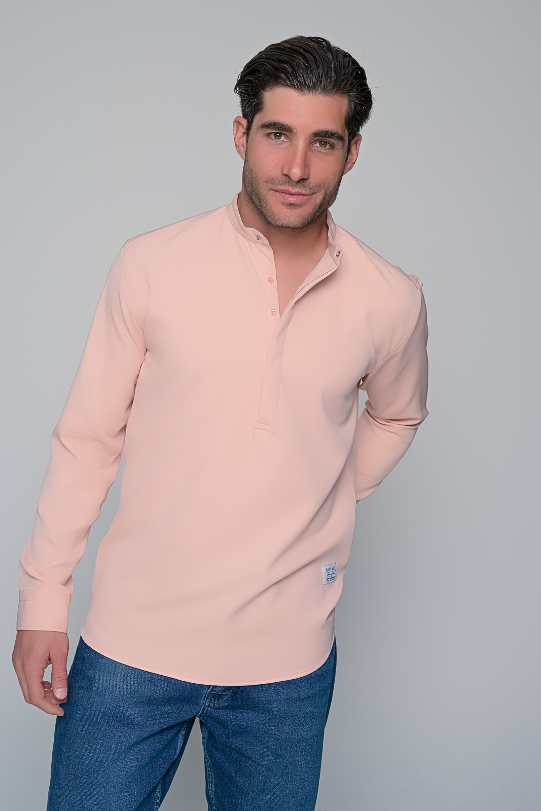 ΠΟΥΚΑΜΙΣΑ MONOCHROME BEN TAILOR - ΡΟΖ - Ανδρικά