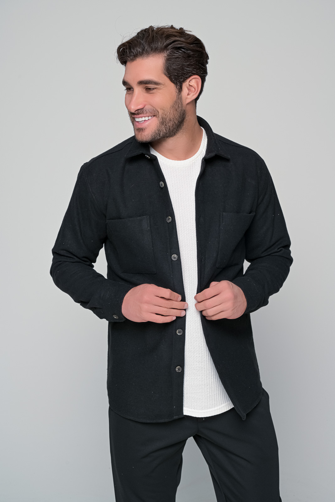 ΠΟΥΚΑΜΙΣΟ CARIB BEN TAILOR-ΜΑΥΡΟ - Ανδρικά