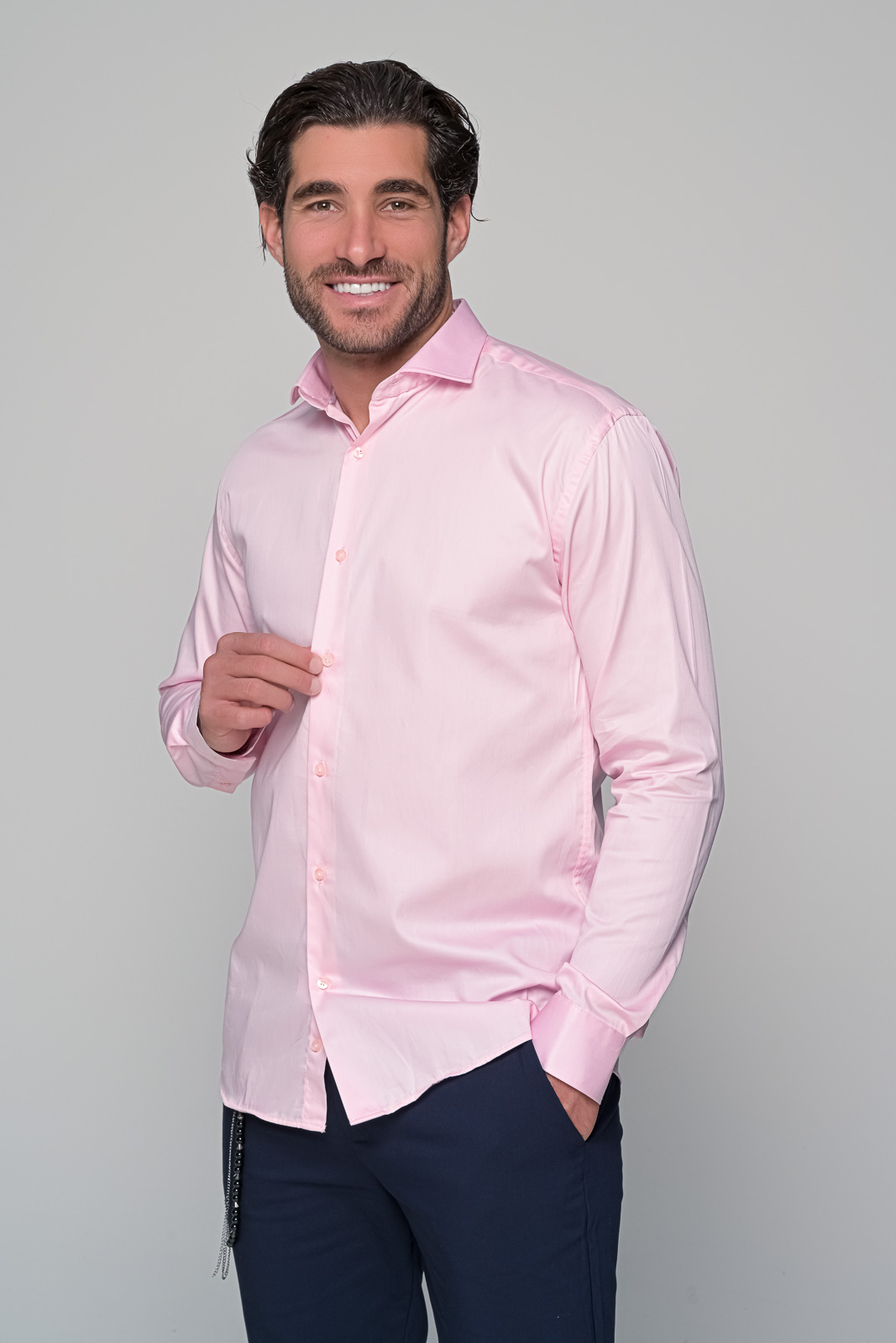 ΠΟΥΚΑΜΙΣΟ COMFORT BEN TAILOR - ΡΟΖ - Ανδρικά