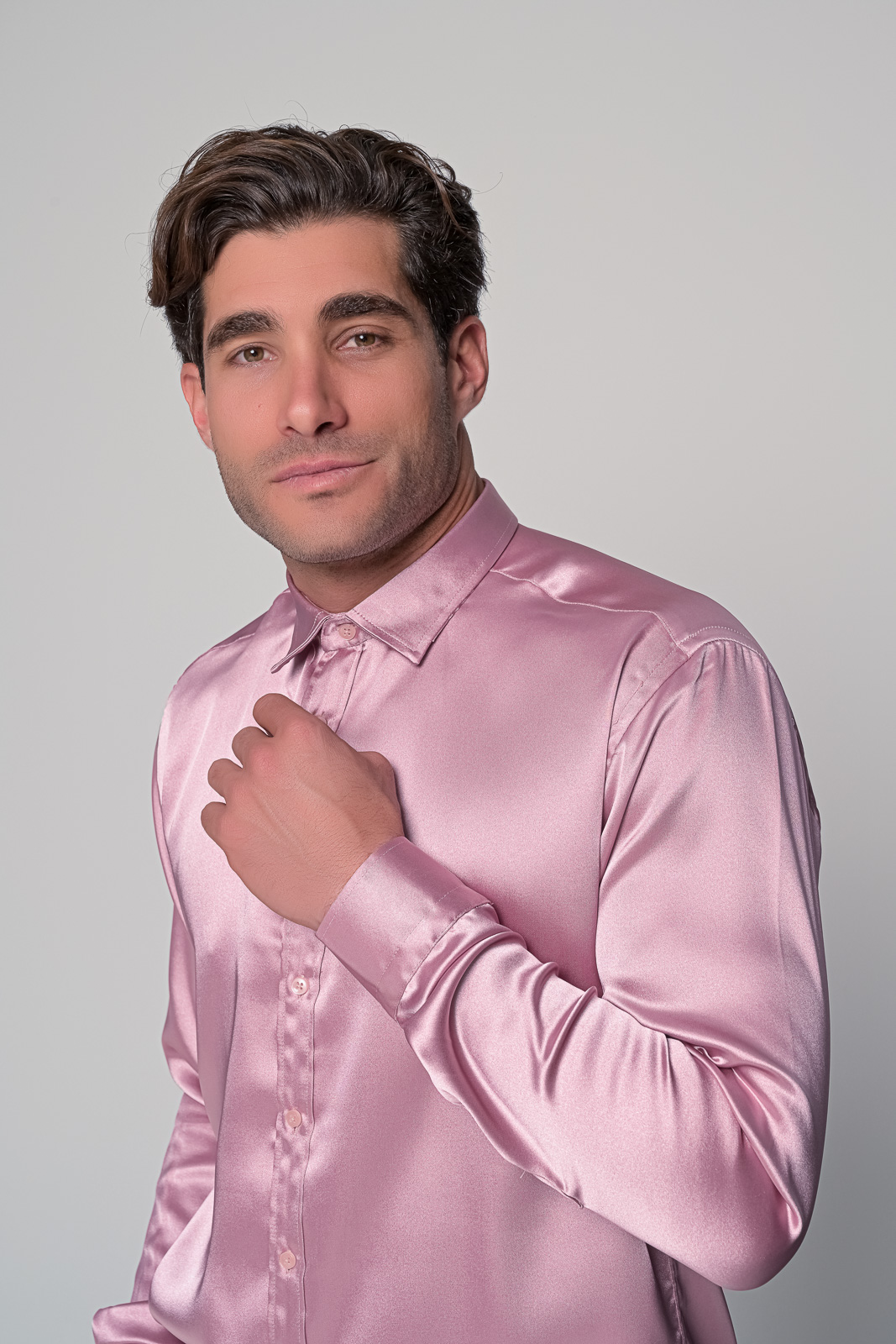 ΠΟΥΚΑΜΙΣΟ SATIN BEN TAILOR-ΡΟΖ - Ανδρικά