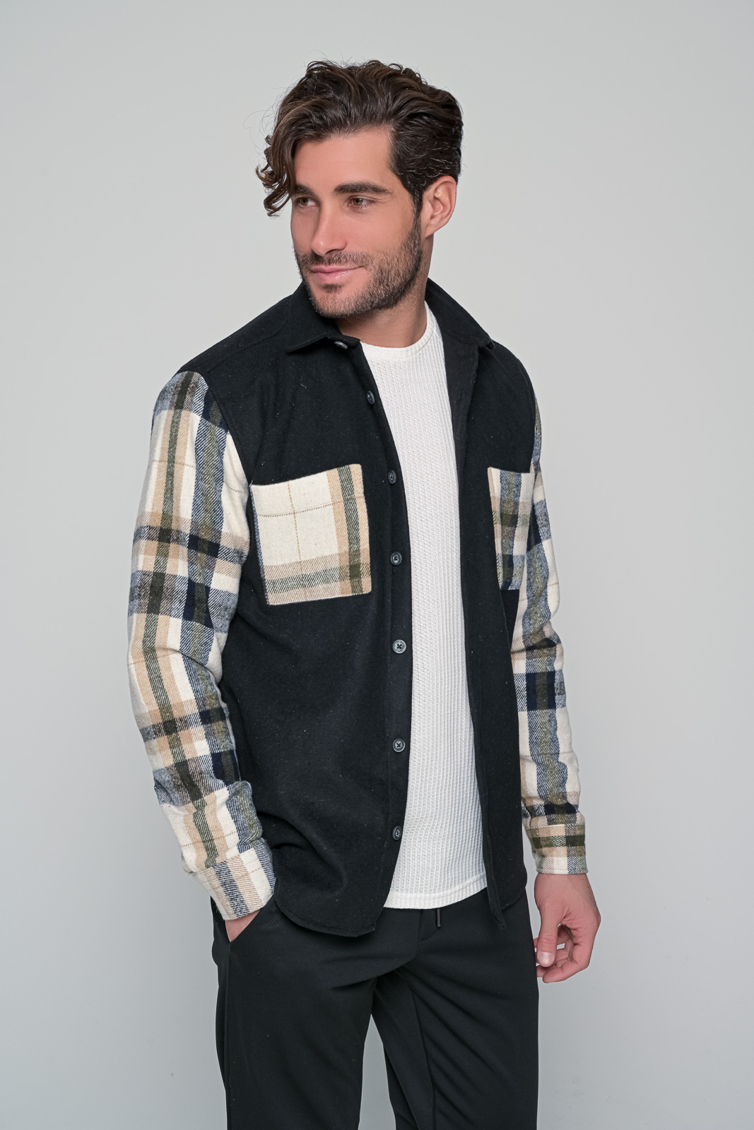 ΠΟΥΚΑΜΙΣΟ WILSON BEN TAILOR-ΜΑΥΡΟ - Ανδρικά