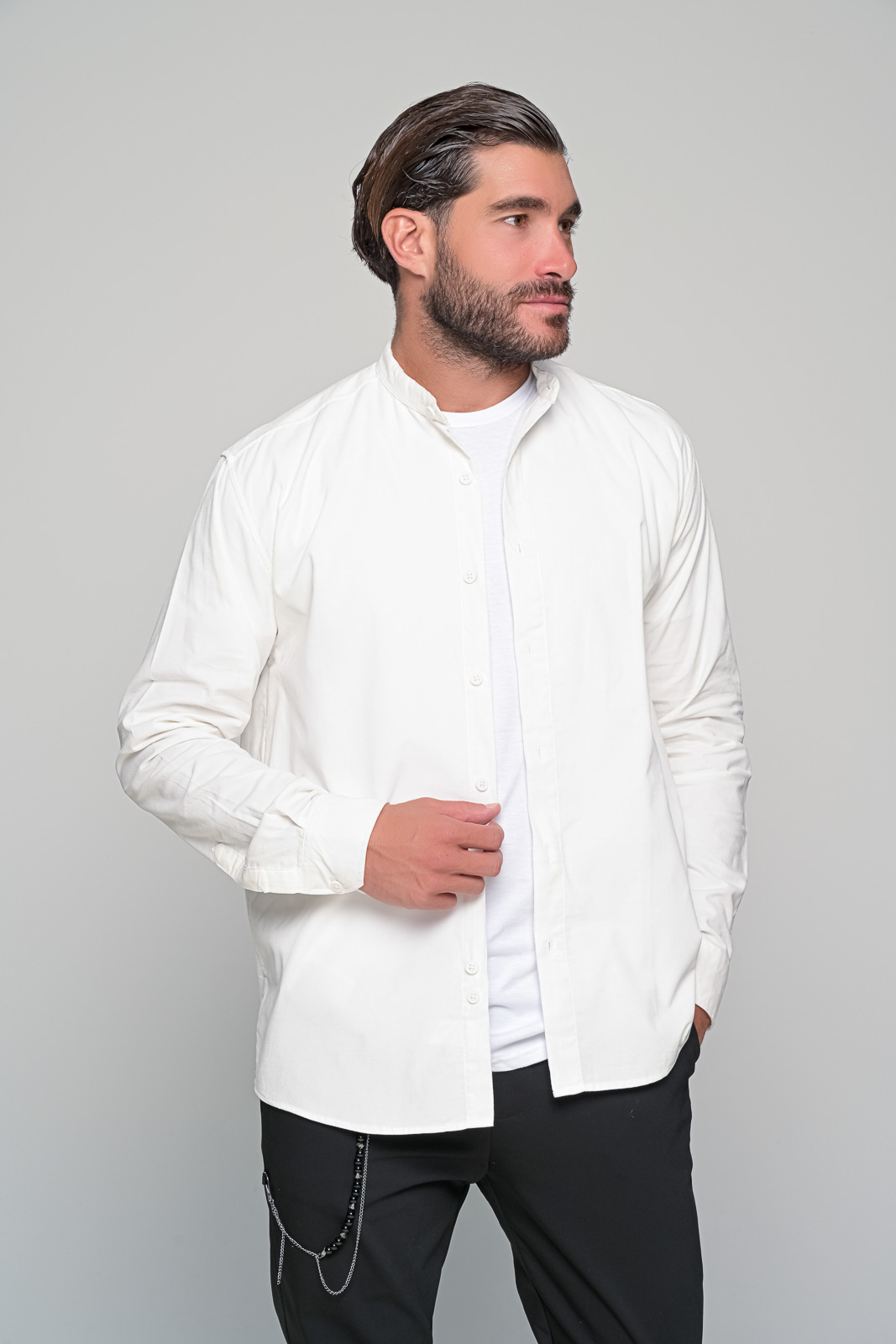 ΠΟΥΚΑΜΙΣΟ ΚΟΤΛΕ ALPINE BEN TAILOR - ΕΚΡΟΥ - Ανδρικά