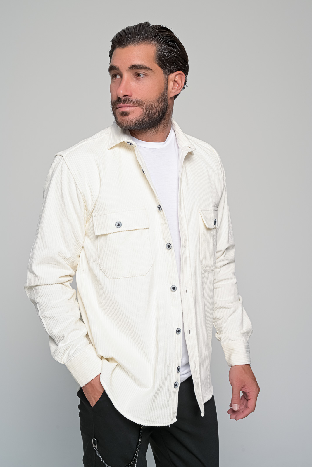 ΠΟΥΚΑΜΙΣΟ ΚΟΤΛΕ UTILITY BEN TAILOR - ΕΚΡΟΥ - Ανδρικά