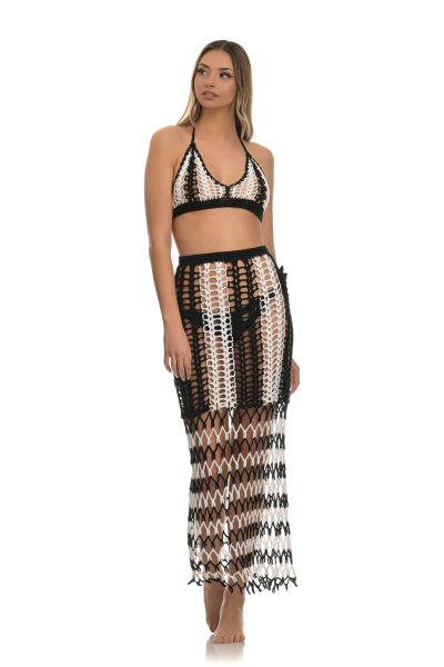 Πλεκτό Ασπρόμαυρο Μπουστάκι-Μαγιό - Image 4