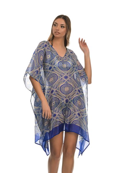 Πολύχρωμο Διαφανές Χυτό Μίνι Καφτάνι - Image 2