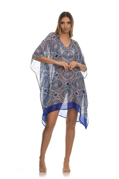 Πολύχρωμο Διαφανές Χυτό Μίνι Καφτάνι - Image 3