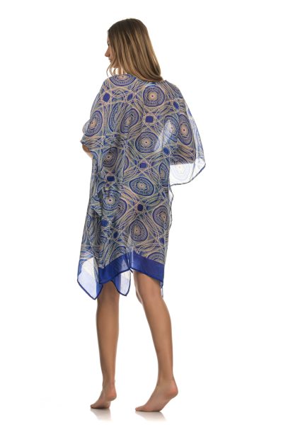 Πολύχρωμο Διαφανές Χυτό Μίνι Καφτάνι - Image 5