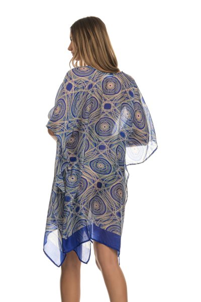 Πολύχρωμο Διαφανές Χυτό Μίνι Καφτάνι - Image 6