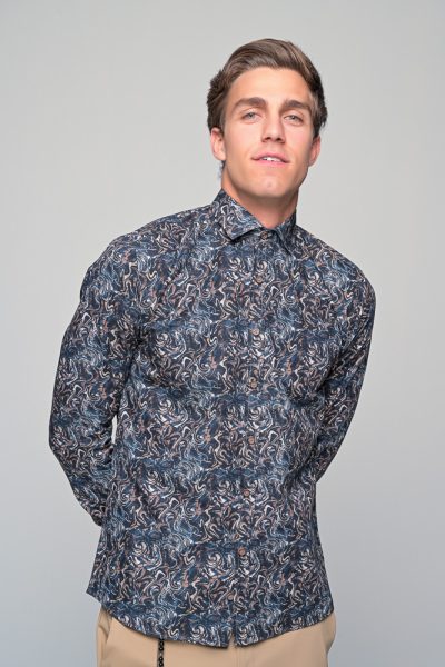 Πουκαμισο Nobu Ben Tailor-Μπλε – Ανδρικά - Image 2