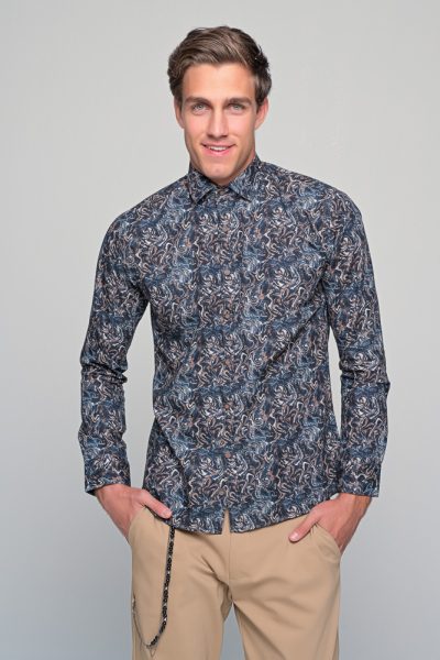 Πουκαμισο Nobu Ben Tailor-Μπλε – Ανδρικά - Image 6