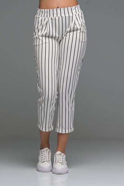 Ριγέ Ελαστικό Παντελόνι