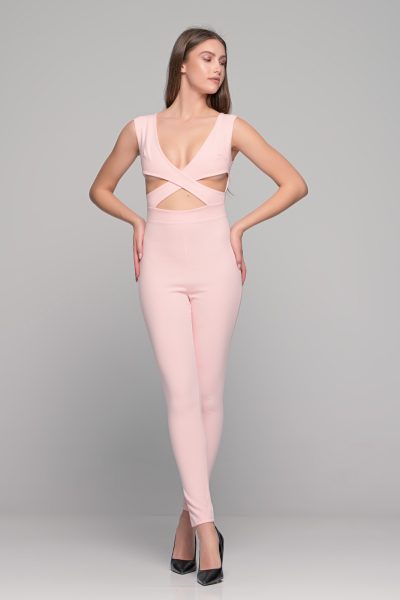 Ροζ Πολυμορφικό Jumpsuit