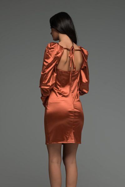 Σατέν Μίνι Φόρεμα - Image 3