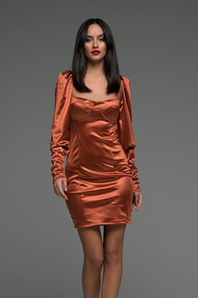 Σατέν Μίνι Φόρεμα