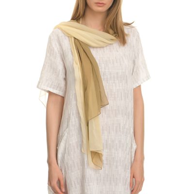 Φουλάρι Με Κίτρινες Και Καφέ Αποχρώσεις