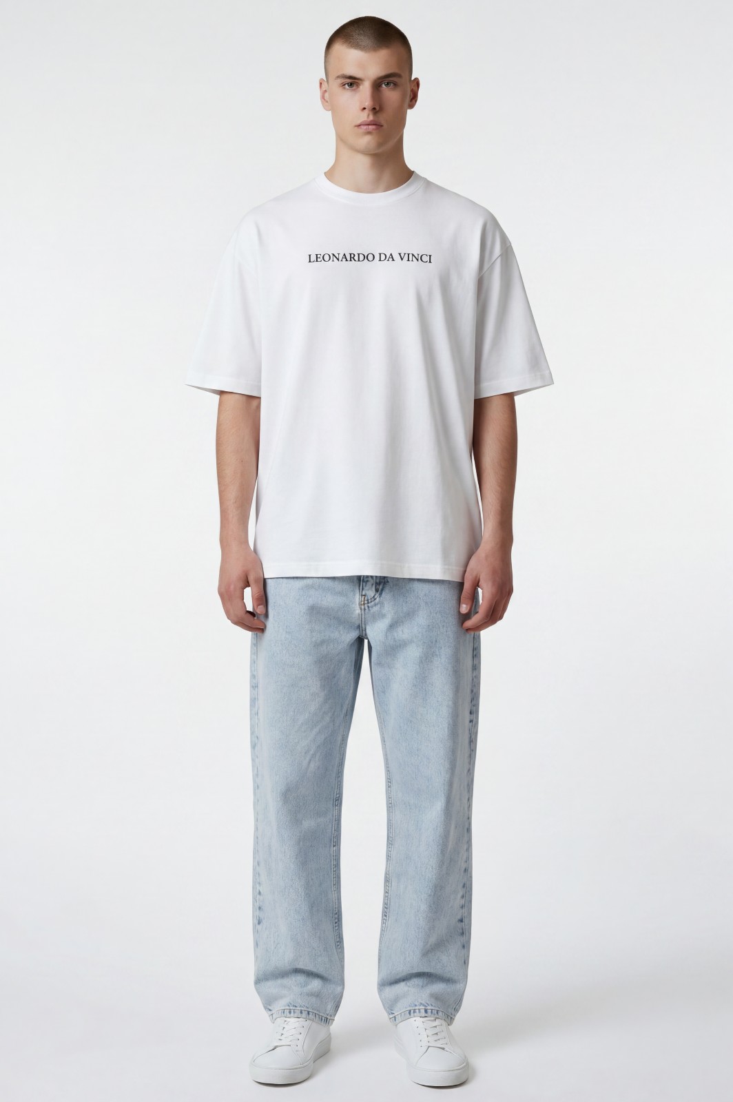 T-SHIRT DA VINCI - ΛΕΥΚΟ - Ανδρικά