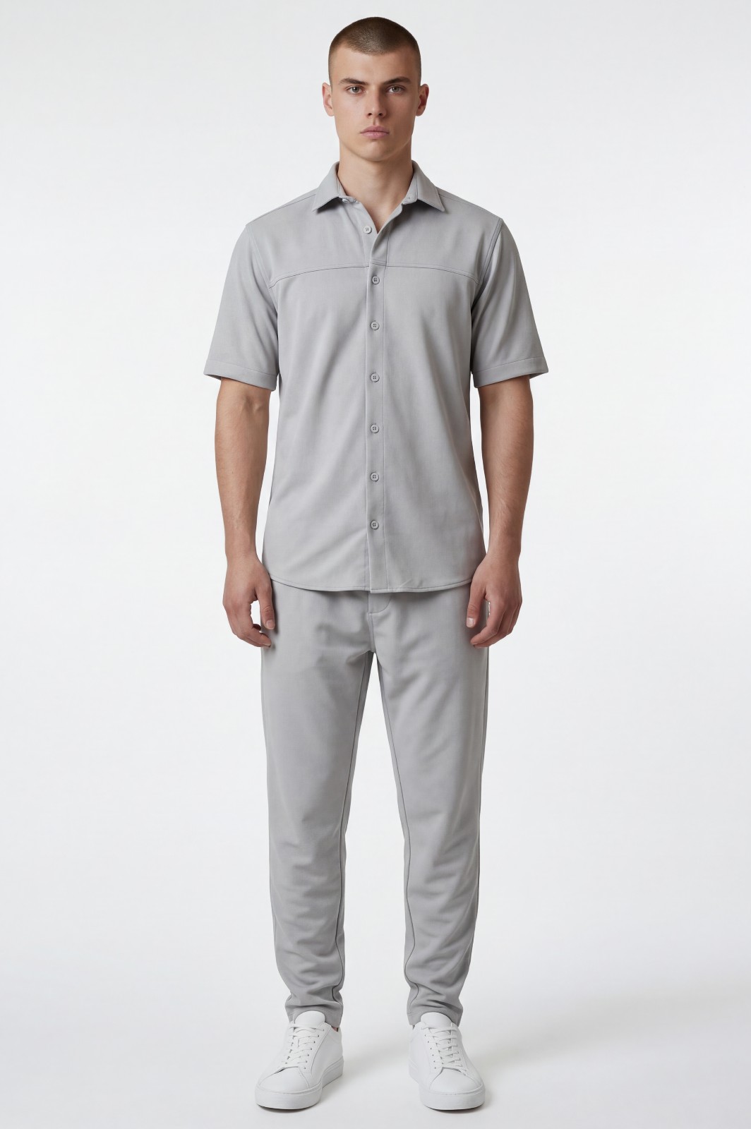 ΣΕΤ ΠΑΝΤΕΛΟΝΙ - ΠΟΥΚΑΜΙΣΟ FRAGOLA - ΓΚΡΙ - Ανδρικά