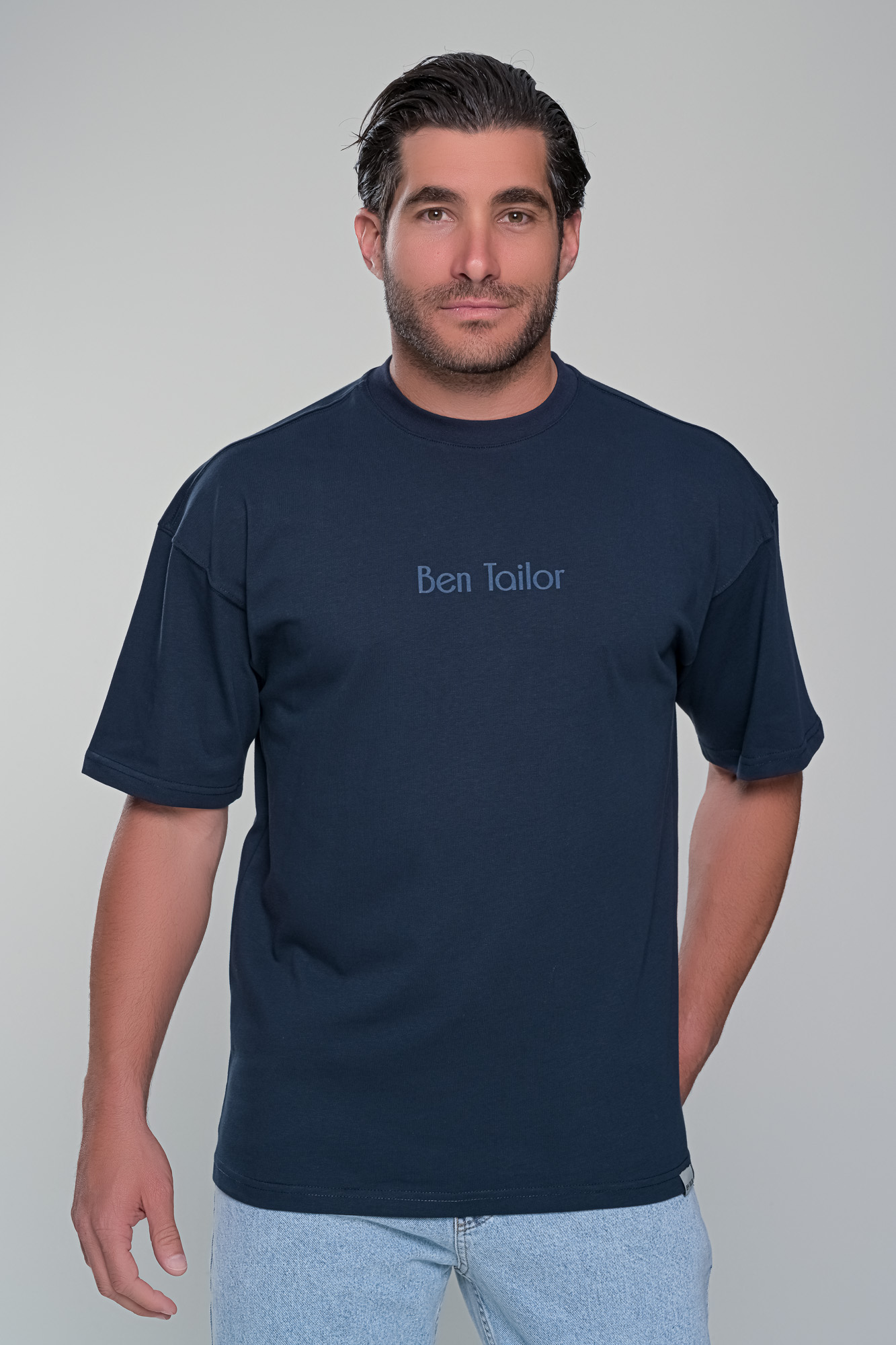 BRAND VISION T-SHIRT - ΜΠΛΕ - Ανδρικά