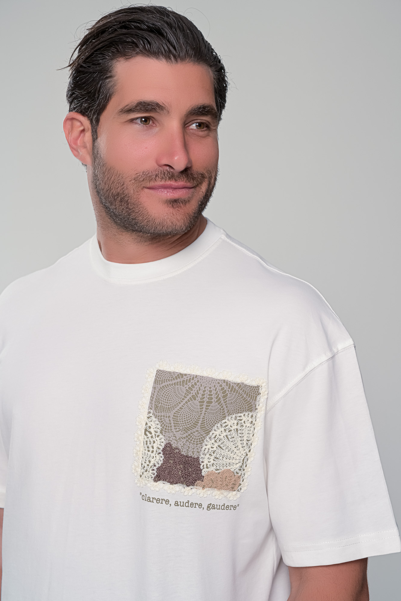 T-SHIRT GAUDERE - ΛΕΥΚΟ - Ανδρικά