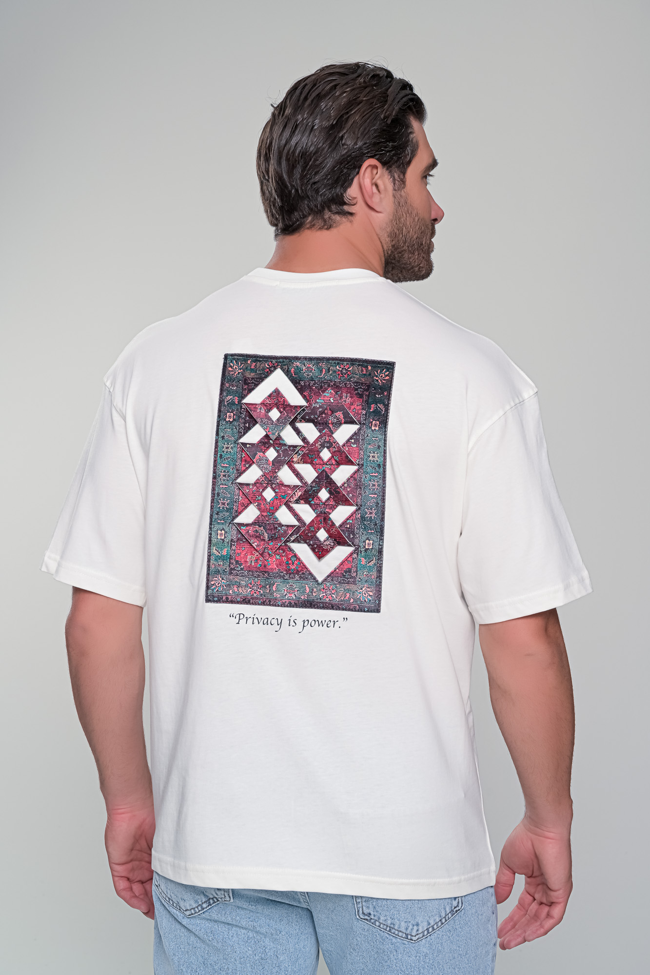 T-SHIRT PRIVACY IS POWER - ΛΕΥΚΟ - Ανδρικά