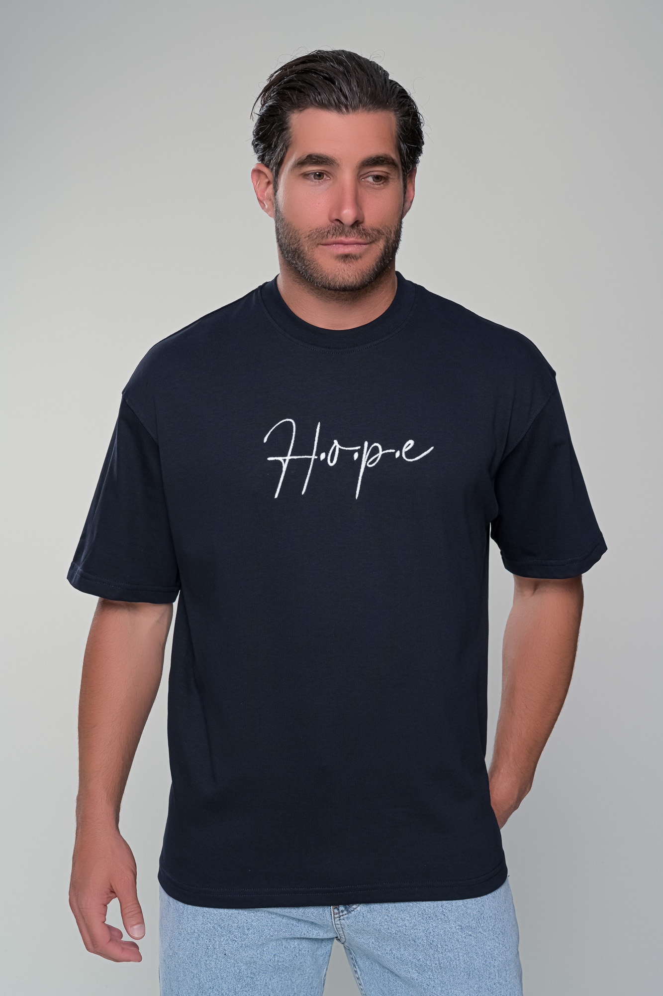 ΜΠΛΟΥΖΑ HOPE - ΜΠΛΕ - Ανδρικά