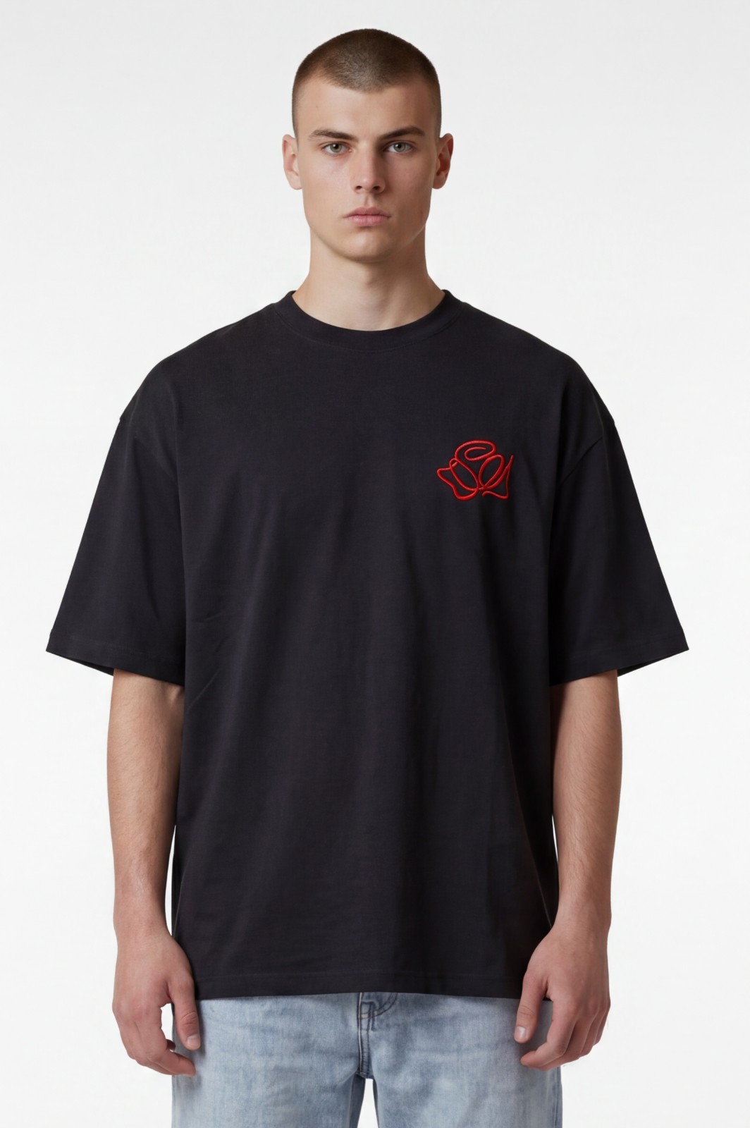 T-SHIRT ROSE AWAY - ΜΑΥΡΟ - Ανδρικά